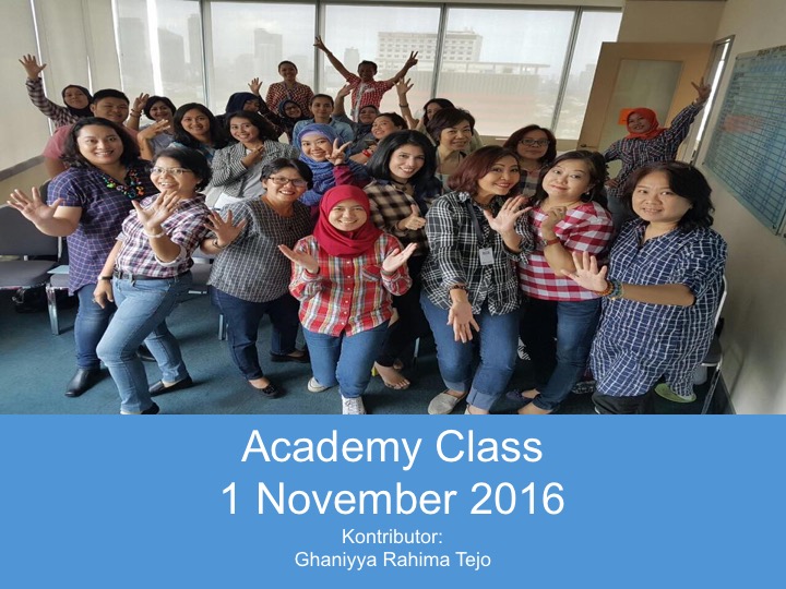 Academy Class 1 November 2016