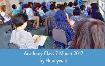 Academy Class 7 March 2017 by Hennywati