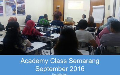 Academy Class Semarang September 2016