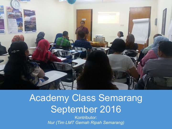 Academy Class Semarang September 2016