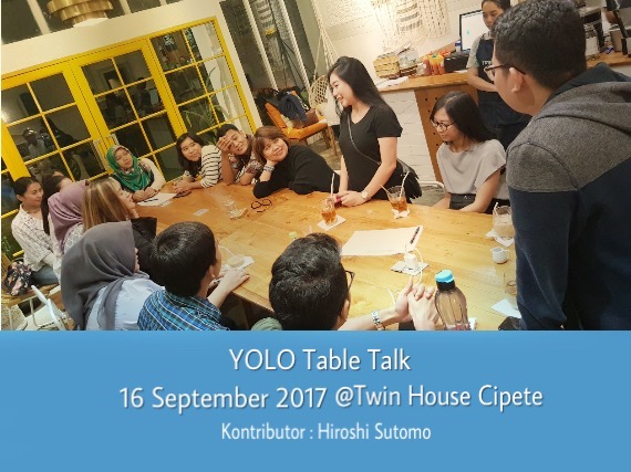 YOLO Table Talk 6 October 2017 @Twin House Cipete
